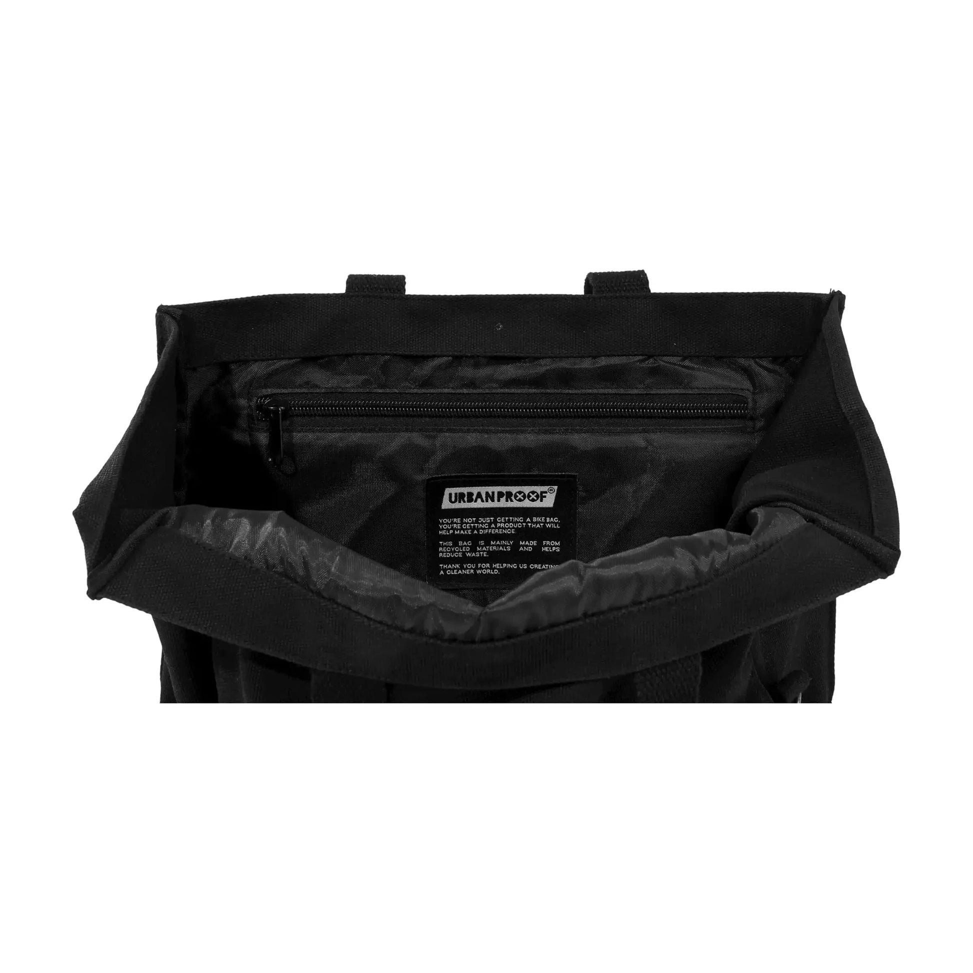 Urban Proof Gerecyclede Fietstas City Tote Bag 22 Liter 36 X 32 X 19Cm - Zwart - Le Coq Wielerartikelen