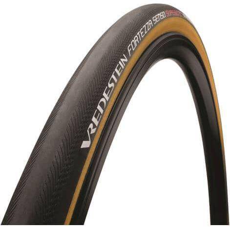 Vredestein Buitenband 28" Fortezza Senso Superiore All Weather Vouwband Zwart/Naturel Geel - Le Coq Wielerartikelen
