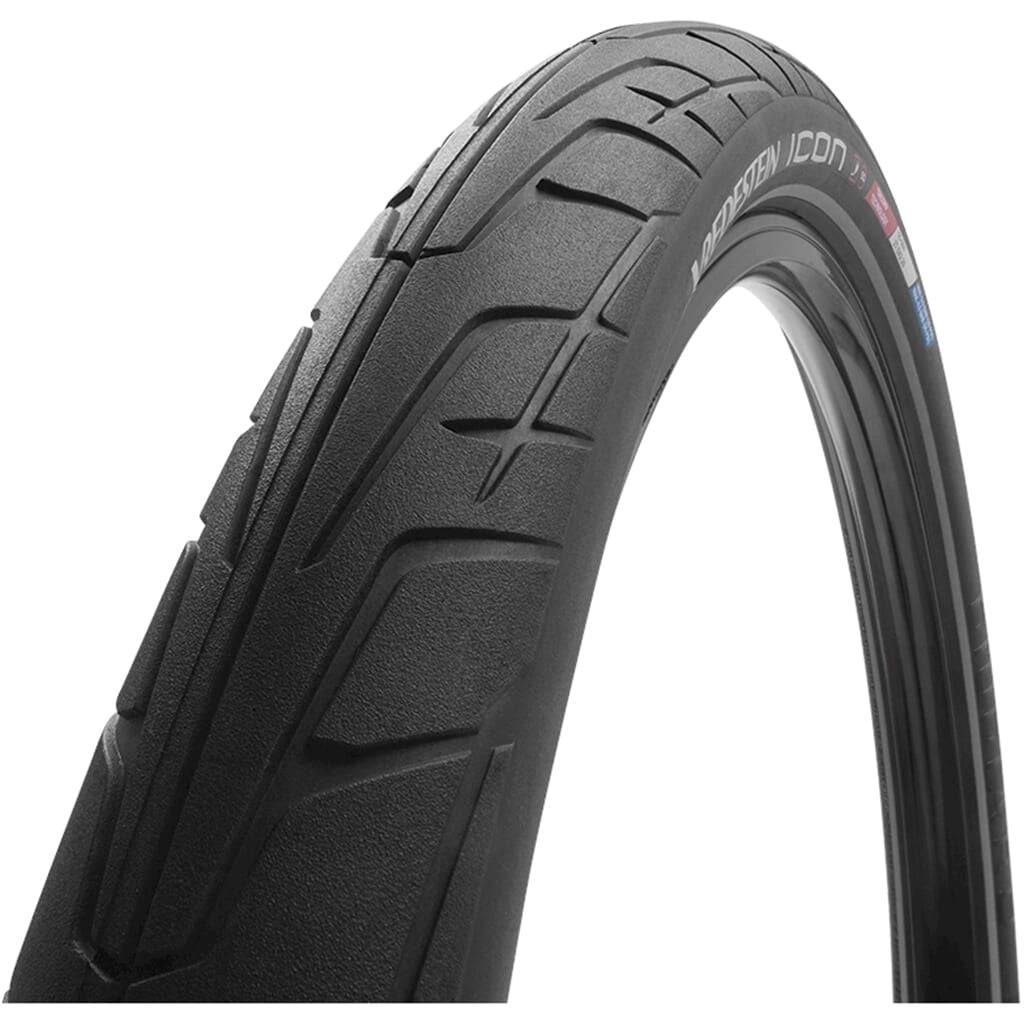 Vredestein E-bike buitenband Icon 28x2.0 zwart met reflectie, geschikt voor elektrische fietsen, zichtbare profiel en zijwand