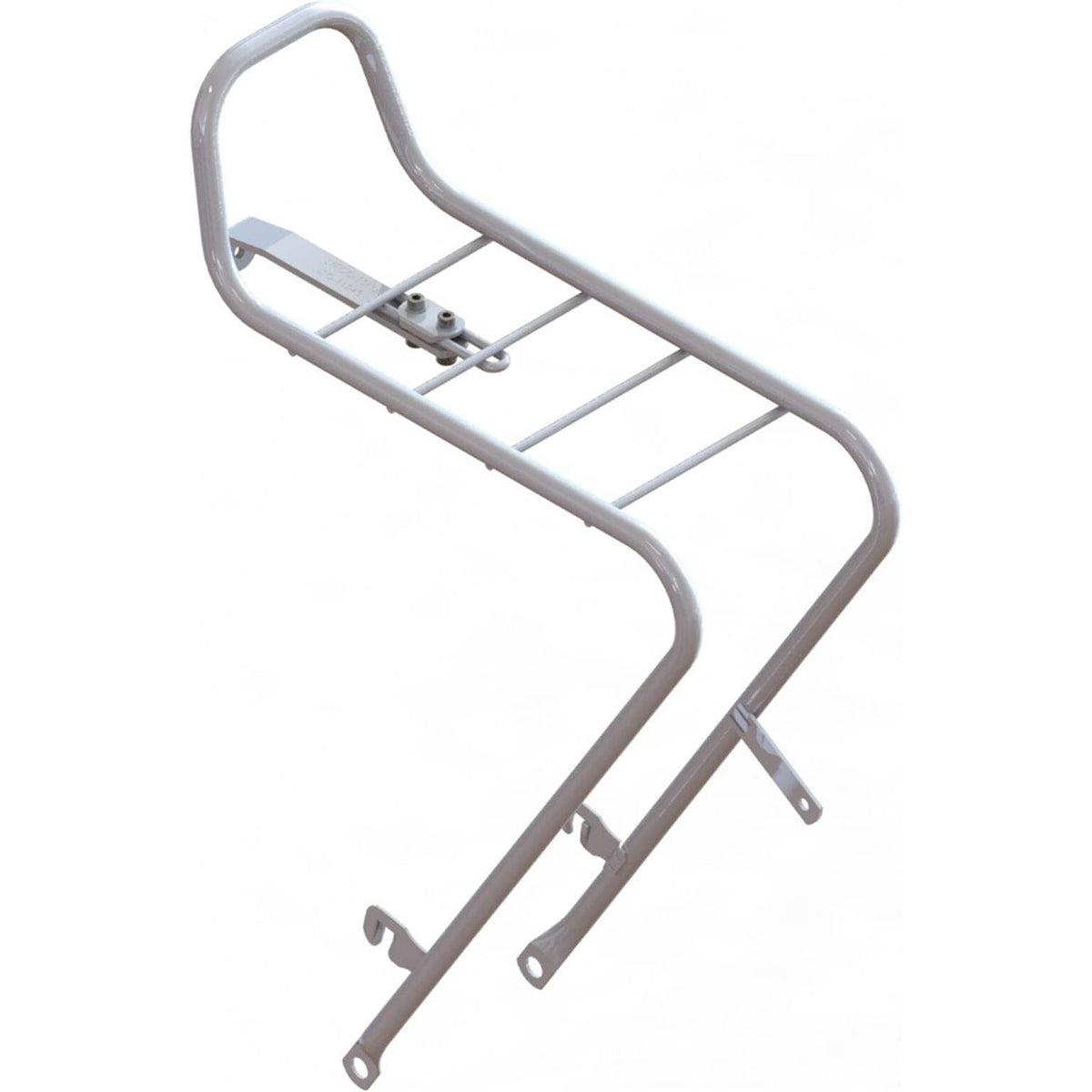 Steco voordrager 28 met kroonboutbevestiging van 13 mm in zilver, geschikt voor stevige montage op voordeuren.