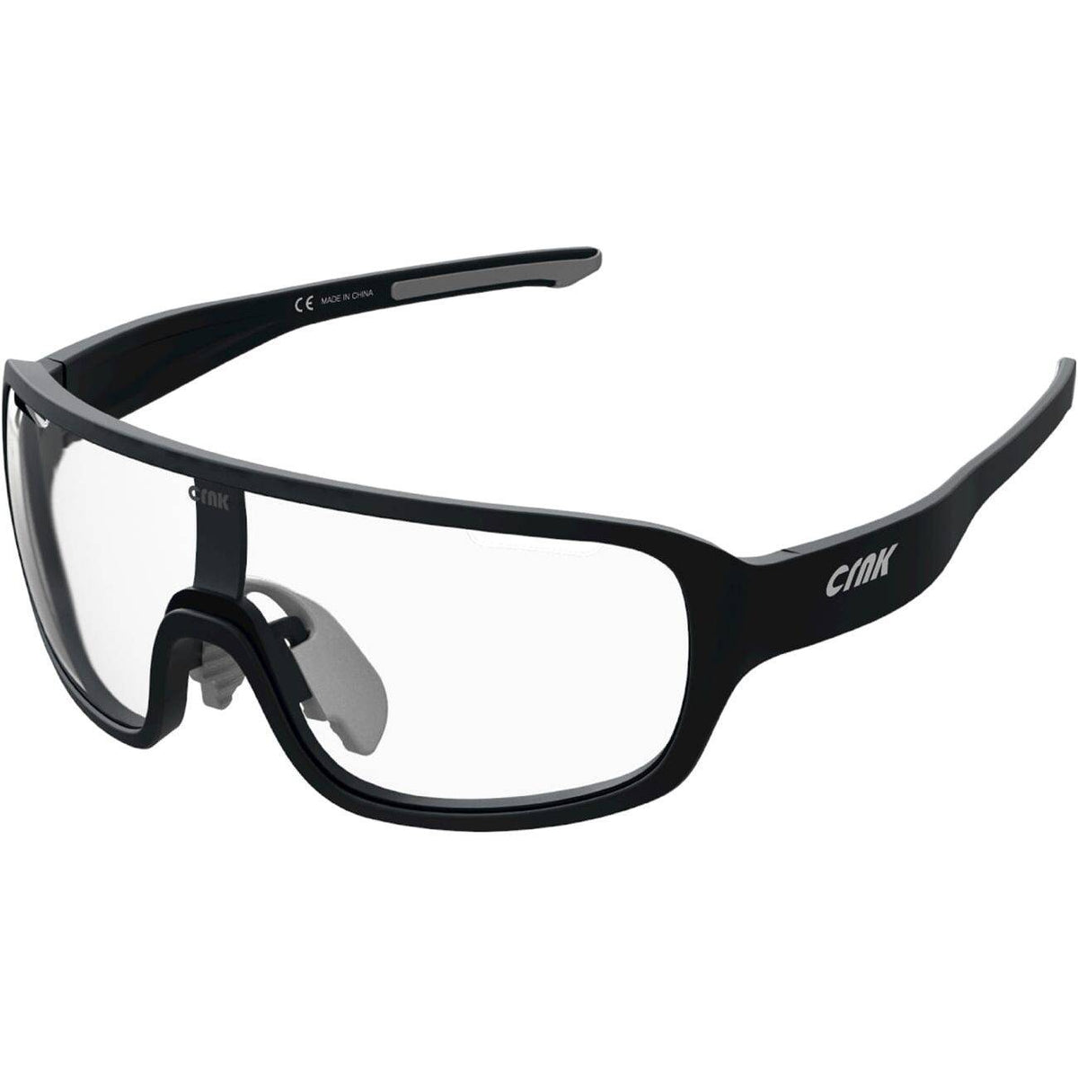Crnk Vivid Optical 2 fietsbril met helder montuur en gekleurde lenzen, ontworpen voor optimale bescherming en zicht tijdens het fietsen.