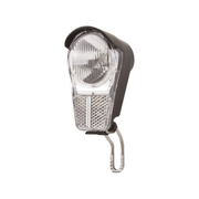 XLC Galeo Xb koplamp met LED-verlichting voor fiets, zwart, compacte en krachtige fietsverlichting.