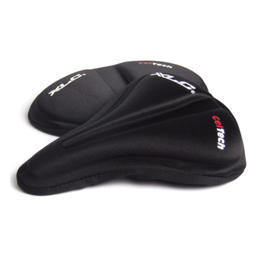 Zwart XLC zadeldek Atb Sc-G02 Geltech Ergo unisex, comfortabel zadelhoes voor fietsers, zichtbaar in de afbeelding.