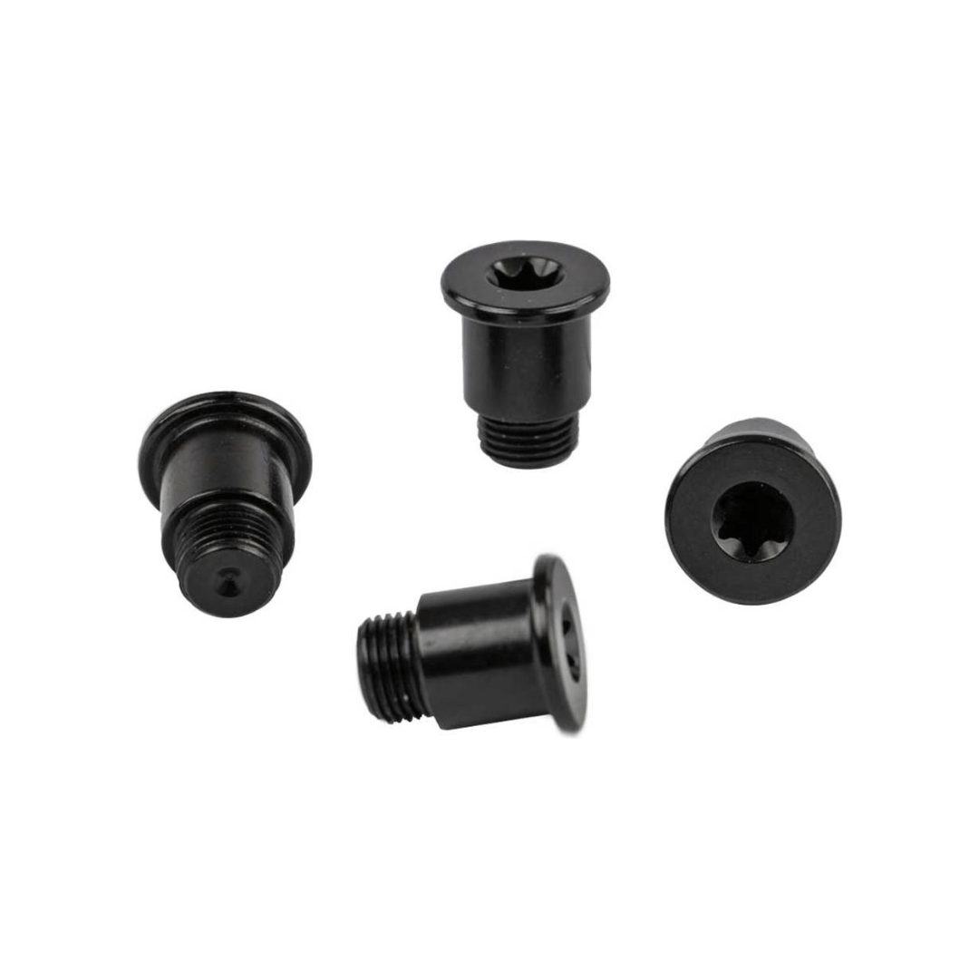 Zwart Sram kettingblad Force D1 boutset, geschikt als vervangend bladbout voor fietsmetaal en lichte constructie.