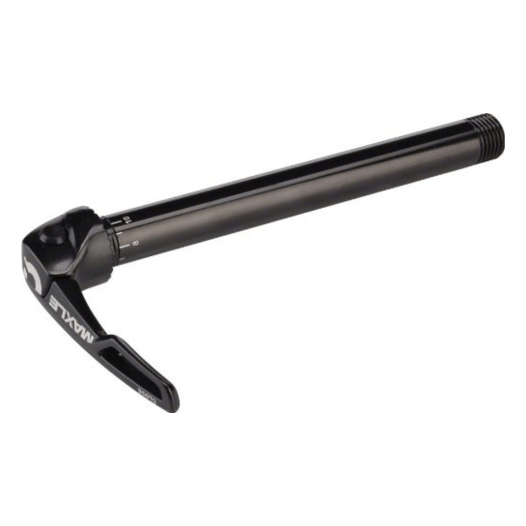 Sram Naaf Blocage Maxle Ultimate voor 26-inch fietswielen, zwart met montage-onderdelen, duidelijk zichtbaar in de afbeelding
