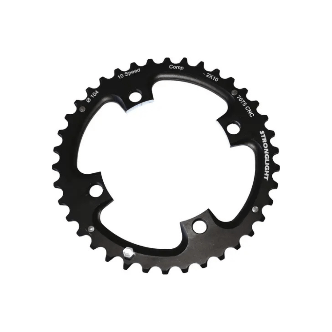 Sterklight 10-speed Shimano ATB kettingblad Zicral 40T zwart, licht en duurzaam, geschikt voor mountainbikes en off-road fietsen.
