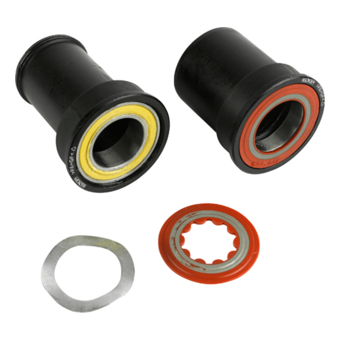Sram Trapas Cupset Gxp voor fiets, zichtbaar in de afbeelding met duidelijke details van de trapascomponenten.