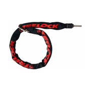 Zwart Trelock Insteekketting ZR455 Connect, 140cm lang en 8mm dik, geschikt voor fietsbeveiliging, zichtbaar in de afbeelding