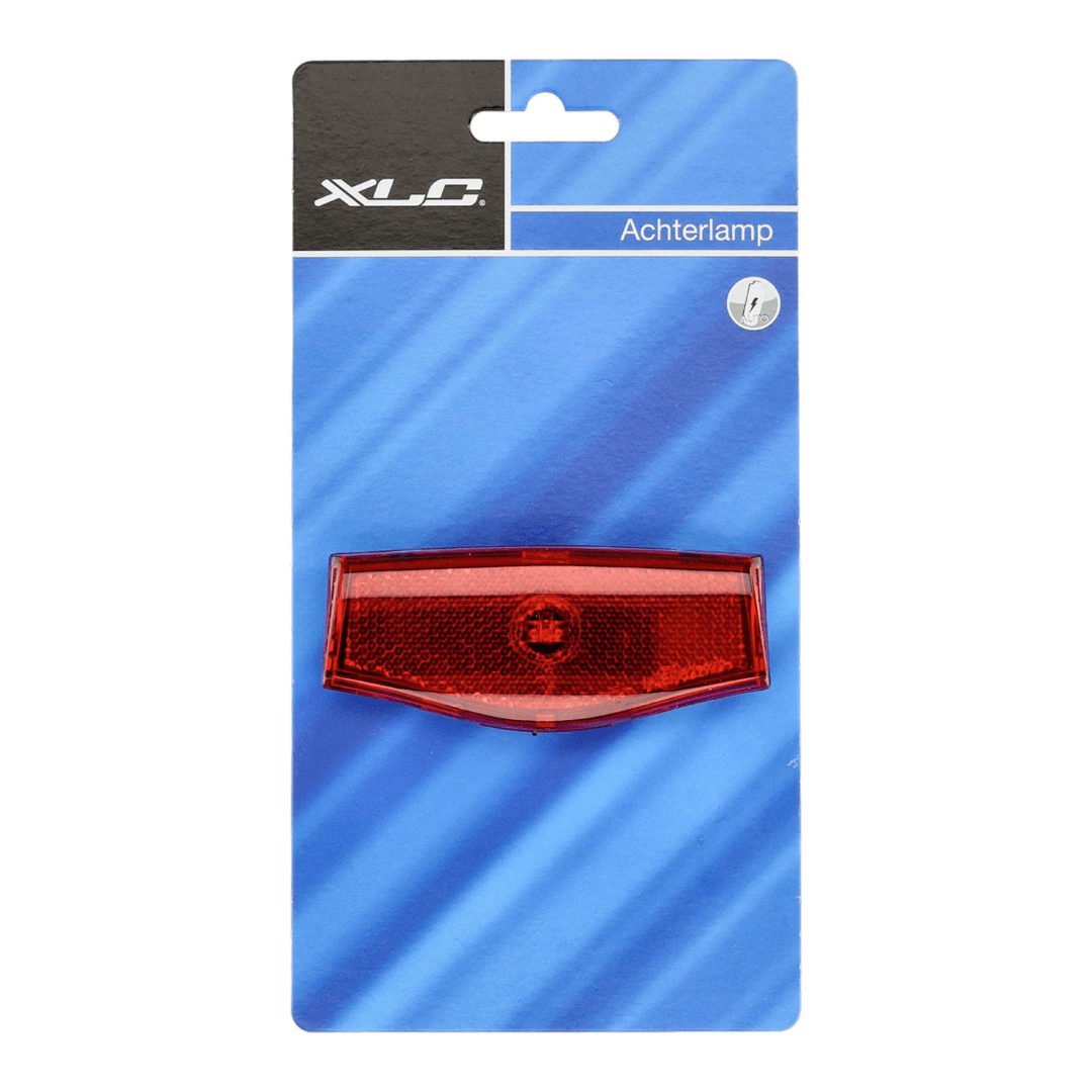 XLC Achterlicht Plateo Xba met helder rood licht voor fietsveiligheid en zichtbaarheid op de weg