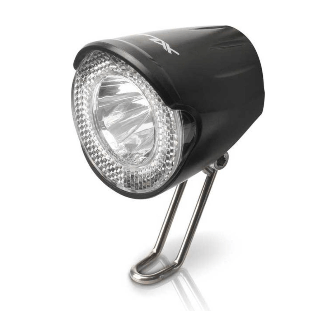 XLC koplamp schakelaar Cl-D02 voor fietsverlichting, zwart plastic met bedieningsknop en aanduidingen