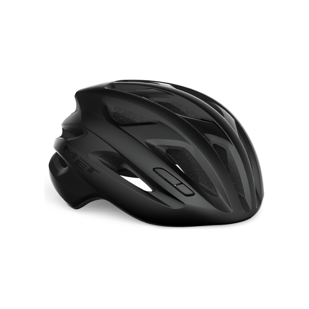 Racefiets helm van MET met verlichtingsfunctie, lichtgewicht ontwerp en aerodynamisch profiel voor optimale veiligheid en zichtbaarheid.