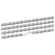Zilveren XLC ketting CC-C06 voor 11-speed fietsen, 11/128 inch, geschikt voor lichte ritten en duurzame prestaties