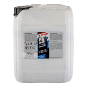 CyclOn bandenreparatie anti-lek sealant voor fietsbanden, vloeistof in een open fles met spuitfles op een witte achtergrond