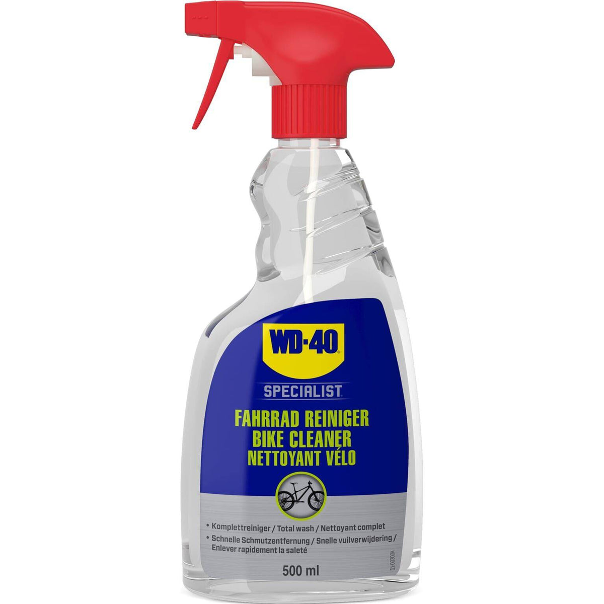 WD-40 Specialist fietreiniger in vloeistof, biologisch afbreekbaar, 500 ml fles met doseersysteem voor schoonmaken van fietsen