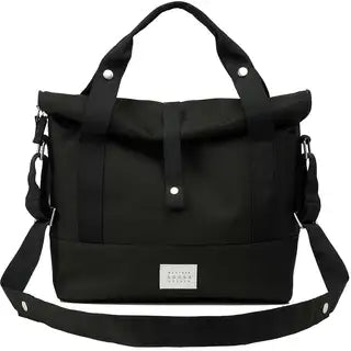Weathergoods Sweden stadsfiets schoudertas van waterdicht 900D gerecycled polyester, zwart, met verstelbare schouderriem