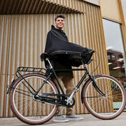 Weathergoods Sweden poncho Imbris waterdicht van 100% gerecycled materiaal, zwart en geschikt voor regenachtig weer