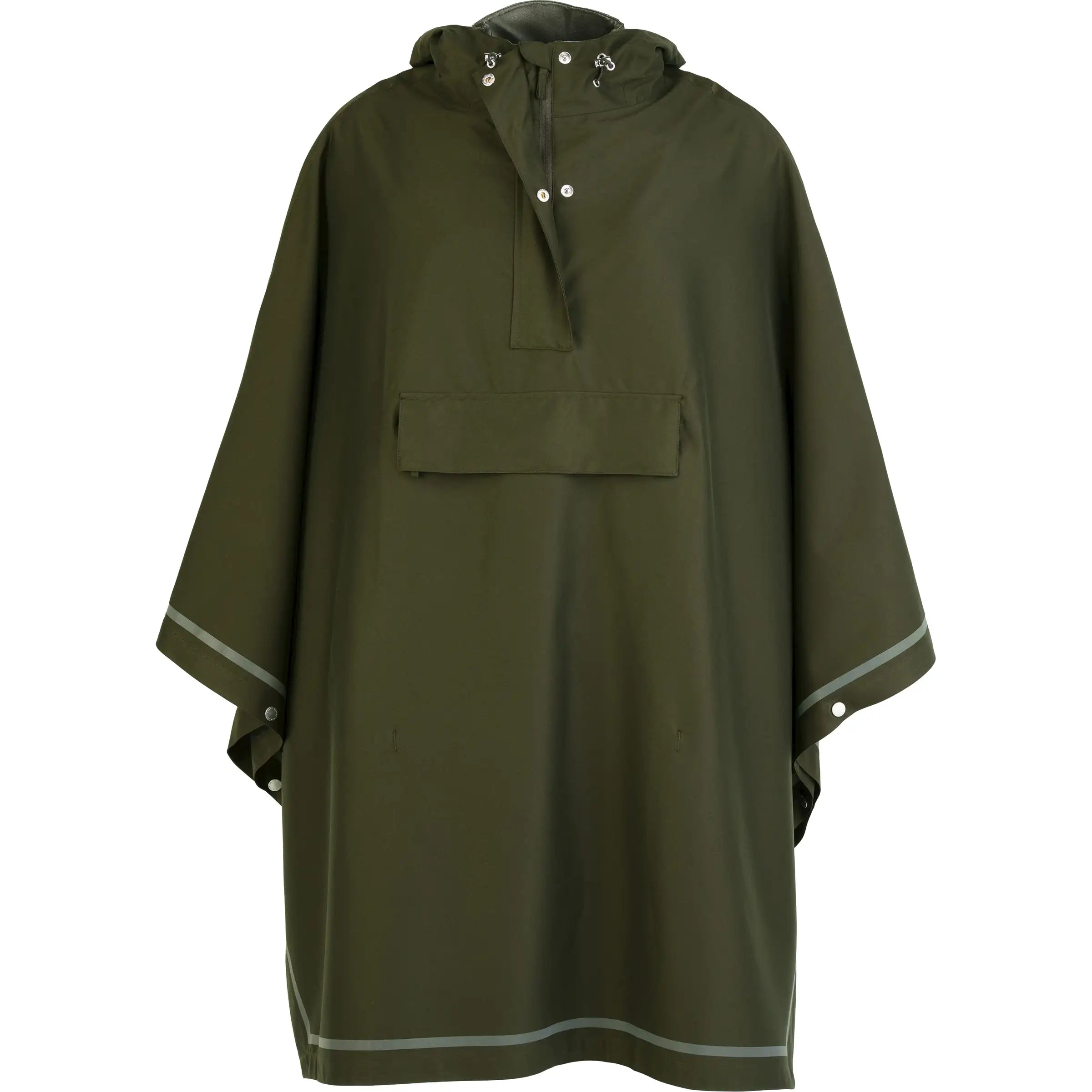 Weathergoods Sweden poncho in grijs, waterdicht en windbestendig, geschikt voor nat weer en outdoor activiteiten.