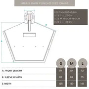 Waterdichte poncho van Weathergoods Sweden, Imbris model, gemaakt van 100% gerecycled materiaal, geschikt voor nat weer.