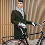Weathergoods Sweden Luna zilveren reflecterende fietshandschoenen voor winter, comfortabel en veilig voor koud weer.