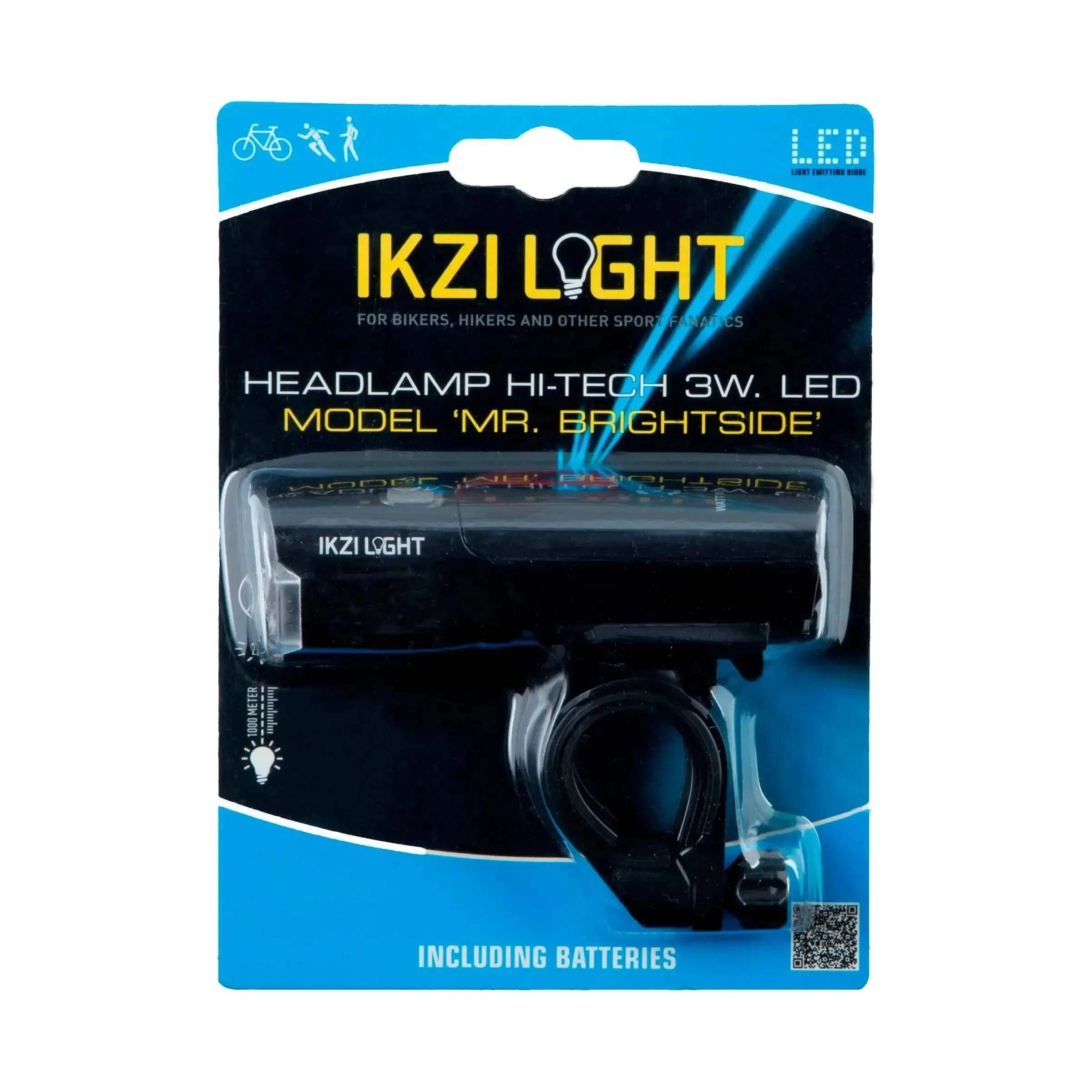 Ikzi Light Koplamp Mr Brightside 3W Led Batterij Stuurbocht - Le Coq Wielerartikelen