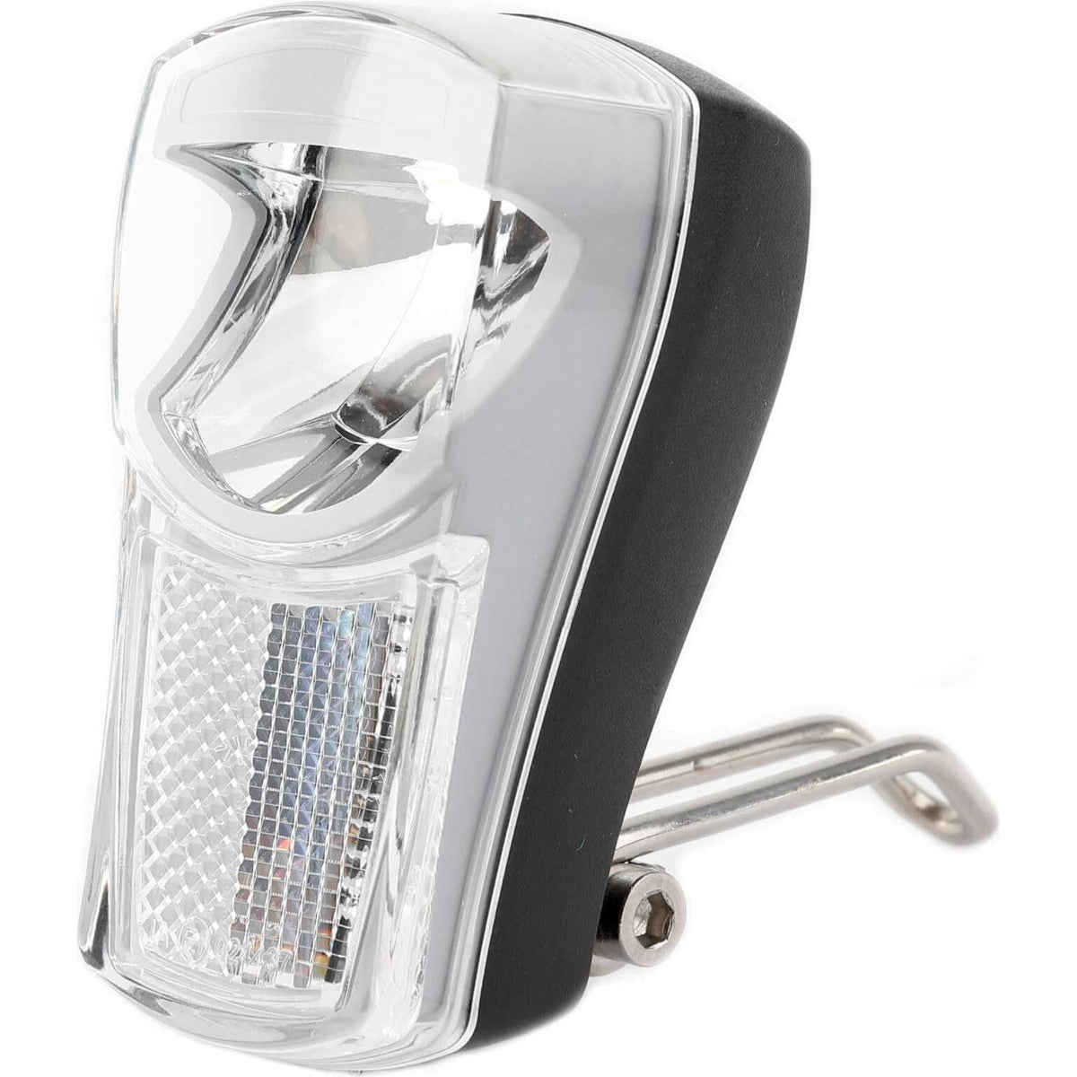 Ikzi Light Koplamp The Boss met batterij, 20 Lux, stevige hoofdlamp voor veilig fietsen en outdoor activiteiten.