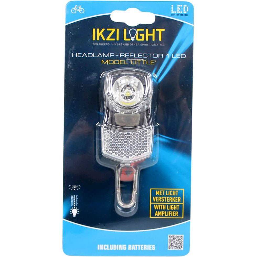 Ikzi Light koplamp Little Xc-210 met batterij, 7 lux, duidelijke verlichting voor fiets of outdoor gebruik.