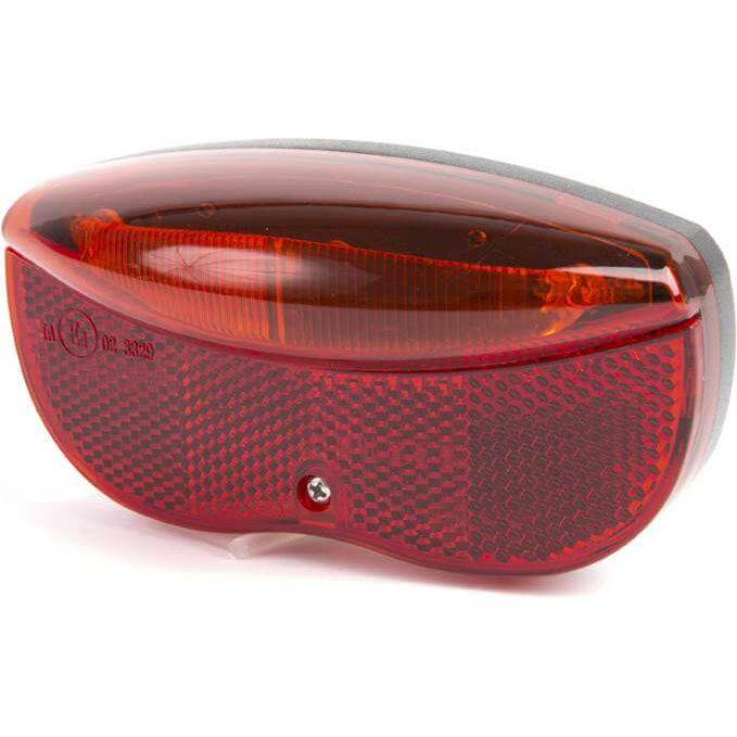 Ikzi Light achterlicht met 3 LED's en batterij, 50 mm lengte, geschikt voor fietsverlichting, helder en energiezuinig.