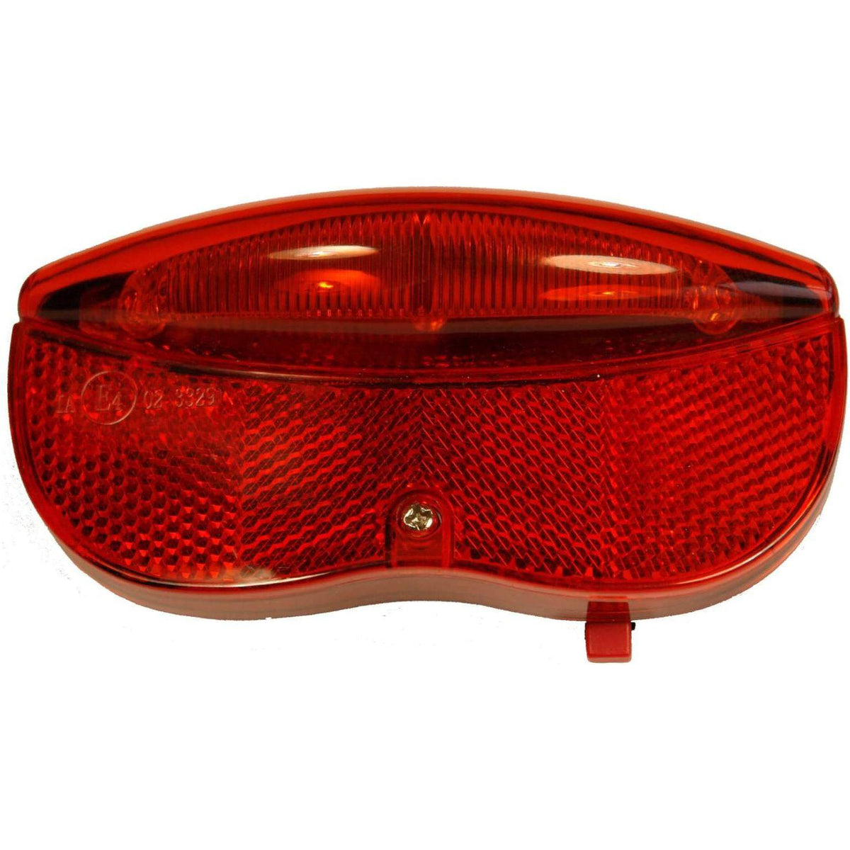 Ikzi Light achterlicht met 3 LED's en batterij, 80 mm lang, geschikt voor fietsverlichting en zichtbaar in het donker.