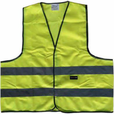 Veiligheid reflectievest van Ikzi met heldere reflecterende banden voor zichtbaarheid en veiligheid.