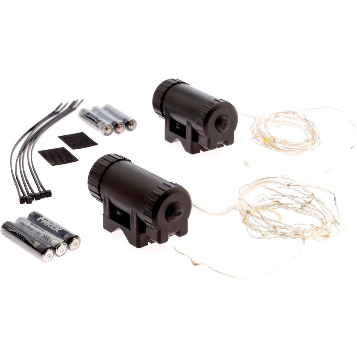 Ikzi Light Wiellicht Spinning Light met 20 witte LED's, batterijaangedreven, voor fietsverlichting en veiligheid