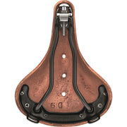 Brooks Fietszadel B17S voor dames, comfortabel stadsfiets en E-bike zadel, met leren bekleding en klassieke uitstraling.