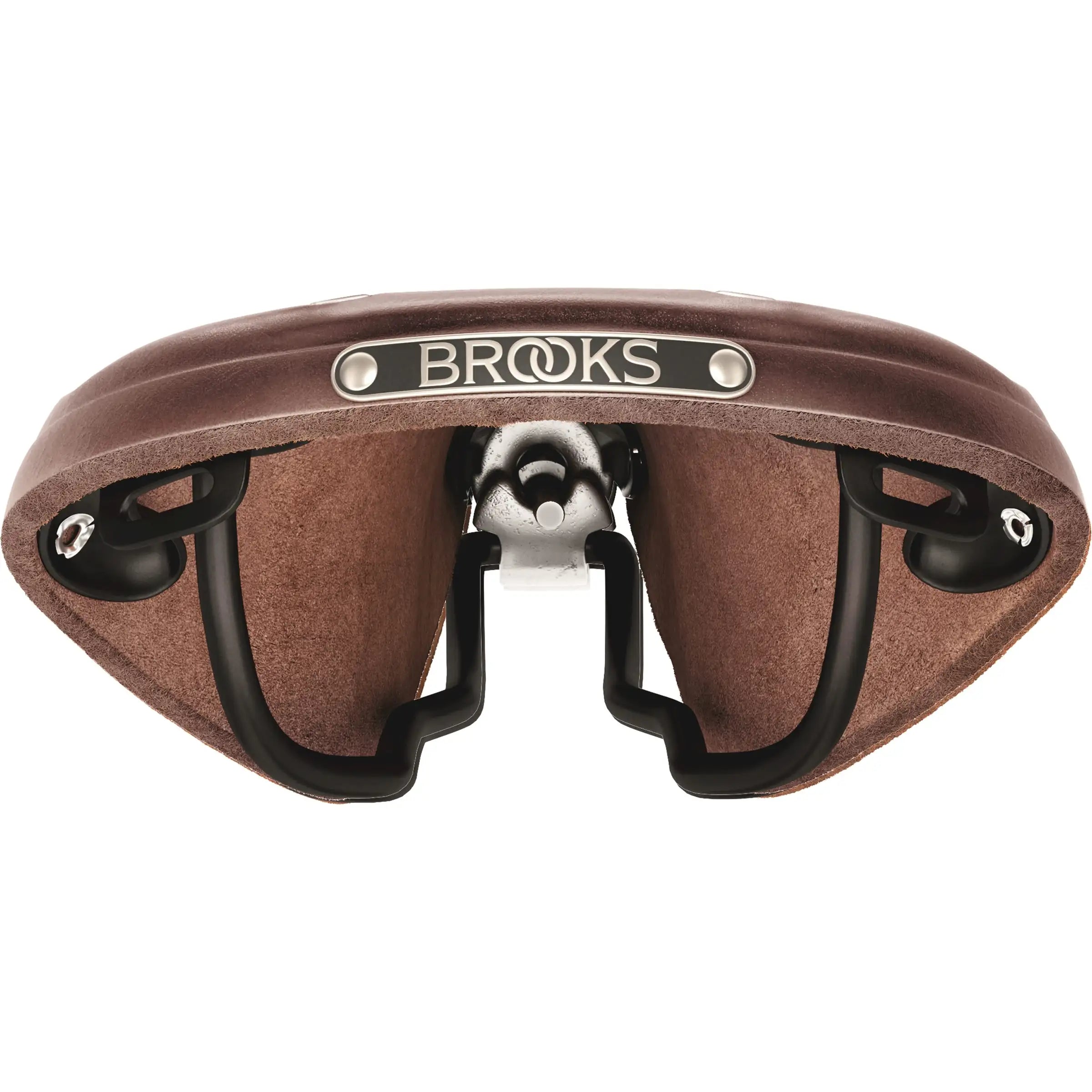 Brooks Fietszadel B17 Narrow, zwart stadsfiets en e-bike zadel met leren bekleding en smalle vorm voor comfortabel rijden