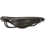 Brooks Fietszadel B17 Narrow voor stadsfietsen en e-bikes, zwart, comfortabel en slijtvast met leren bekleding.