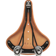 Brooks Fietszadel B67 Heren voor stadsfiets en e-bike, comfortabel zadel met leren afwerking en stevige constructie.