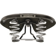 Brooks Fietszadel B67 voor heren, comfortabel stadsfiets en e-bike zadel met leren bekleding en klassieke uitstraling.