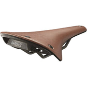 Brooks Fietszadel C17 Cambium All Weather voor stadsfietsen en E-bikes, waterbestendig en comfortabel, zwart leer.