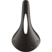 Brooks Fietszadel C17 Carved Cambium All Weather zwart, comfortabel stadsfiets en e-bike zadel met gevlekte afgewerkte rand.