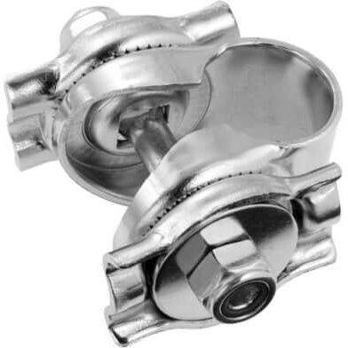 Brooks Zadelstrop Dubbel voor zadeltoebehoren, zwart leer met metalen sluiting, geschikt voor fietszadels.