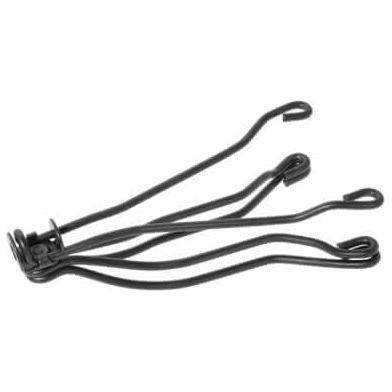 Brooks Zadelbrug B66S Zw/Chr, zadel toebehoren, zwart en chroom, zichtbaar op de afbeelding.