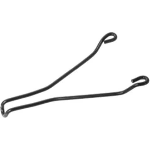 Brooks Zadelbrug B67 S /Flyer S, zadeltoebehoren, zwart staal en leer, bevestiging voor fiets zadel.