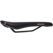 Ergon SM Sport heren zadel voor racefiets en MTB, zwart met cromo rail, comfortabele zadel voor outdoor fietsen