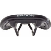 Ergon SM Sport heren racefiets en MTB zadel in zwart met chromo rail, geschikt voor comfort en prestaties.