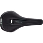 Ergon SM E-Mountain Sport Zadel voor racefiets en MTB, orthocell-ontwerp, zwart met blauwe accenten op de afbeelding