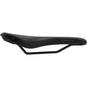 Zwart Ergon dames racefiets- en MTB-zadel met ergonomisch ontwerp en comfortabele zitvorm, geschikt voor wielrenners.