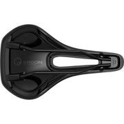 Zwart Ergon racefiets en MTB dames fietszadel met ergonomisch ontwerp en zachte bekleding, geschikt voor comfortabel fietsen.