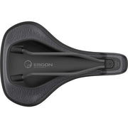 Ergon St Core Evo zwart/grijs Twin-Shell stadsfiets en e-bike zadel, ergonomisch ontwerp, comfort voor lange ritten