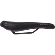 Ergon damesfiets zadel met gelpads en orthopedisch comfortschuim, geschikt voor stadsfietsen en E-bikes, zichtbaar in de afbeelding