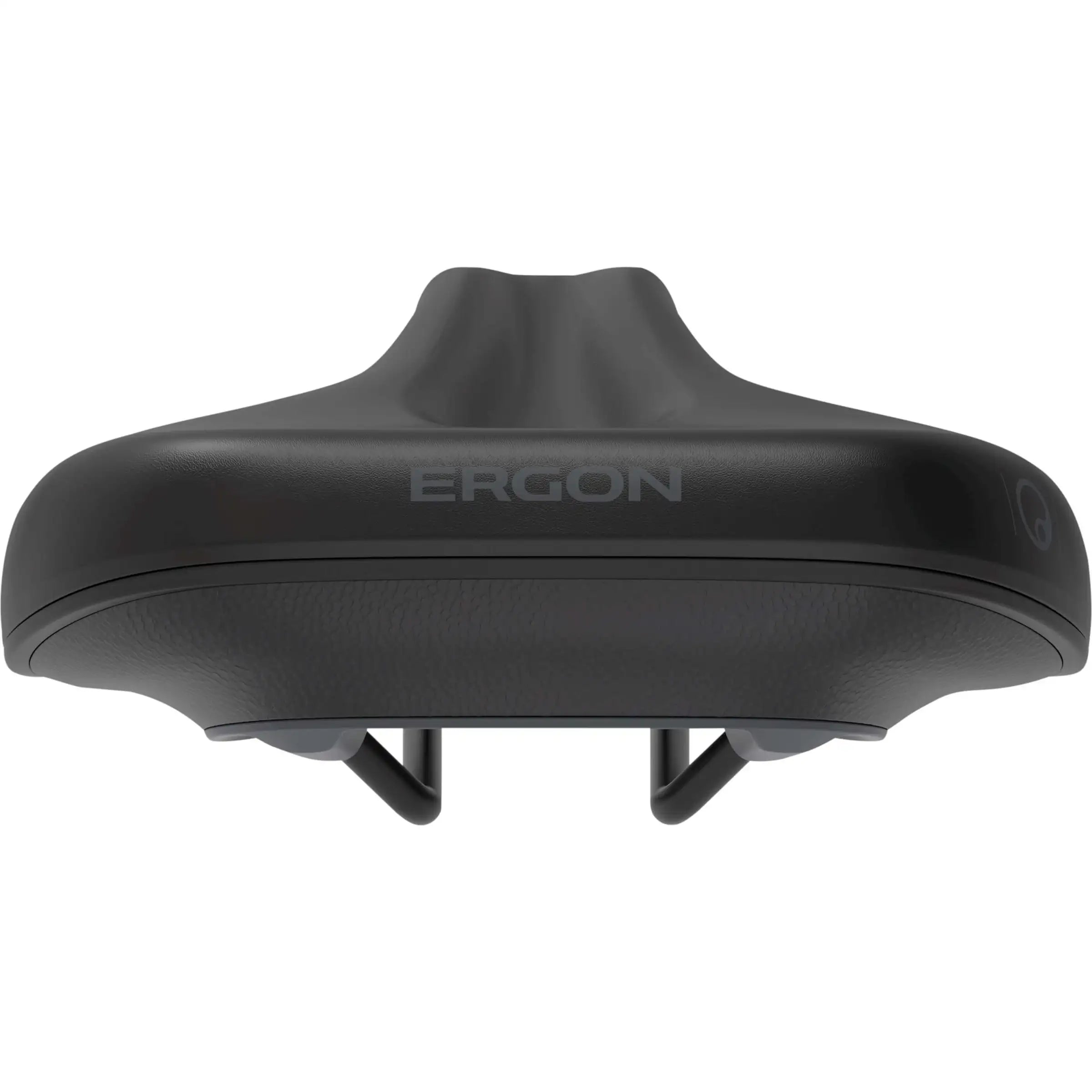 Ergon Sc Core heren fietszadel voor stadsfiets en e-bike, zwart, comfortabel en ergonomisch ontwerp, zichtbaar in de afbeelding.