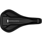 Ergon SM Enduro heren zadel voor stadsfietsen en e-bikes, zacht en comfortabel met ergonomisch ontwerp, zwart kleur.
