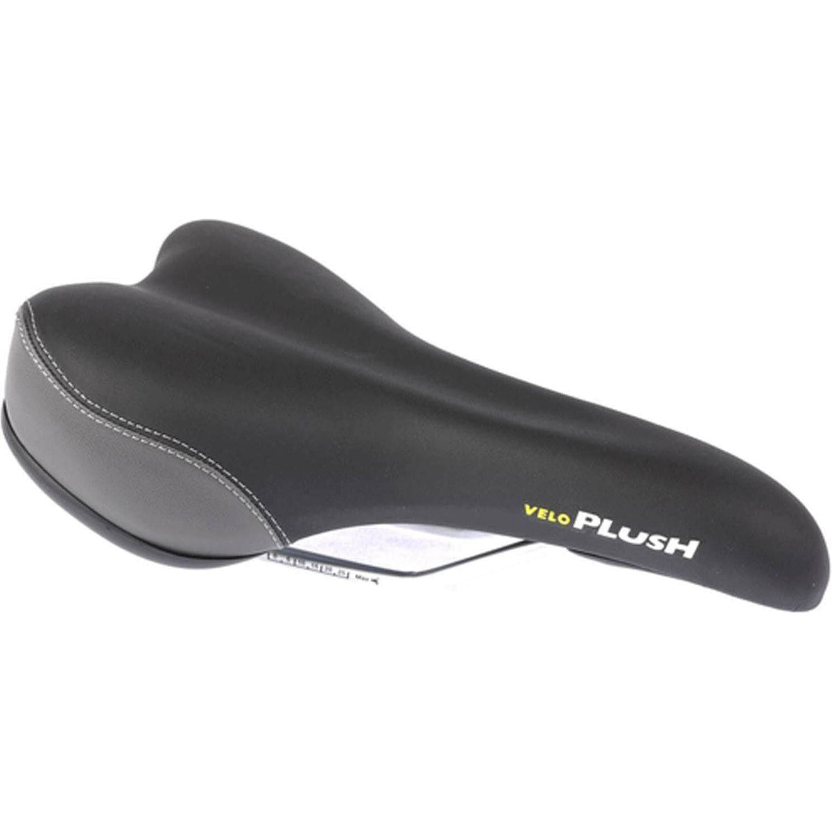 Velo Plush Sport Zadel voor elektrische fiets, racefiets en MTB, foam en gel voor extra comfort, zwart en blauw design